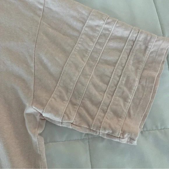 Wrap London Soft Pink V-Neck Tee Organic Cotton 💕 - Picture 3 of 7